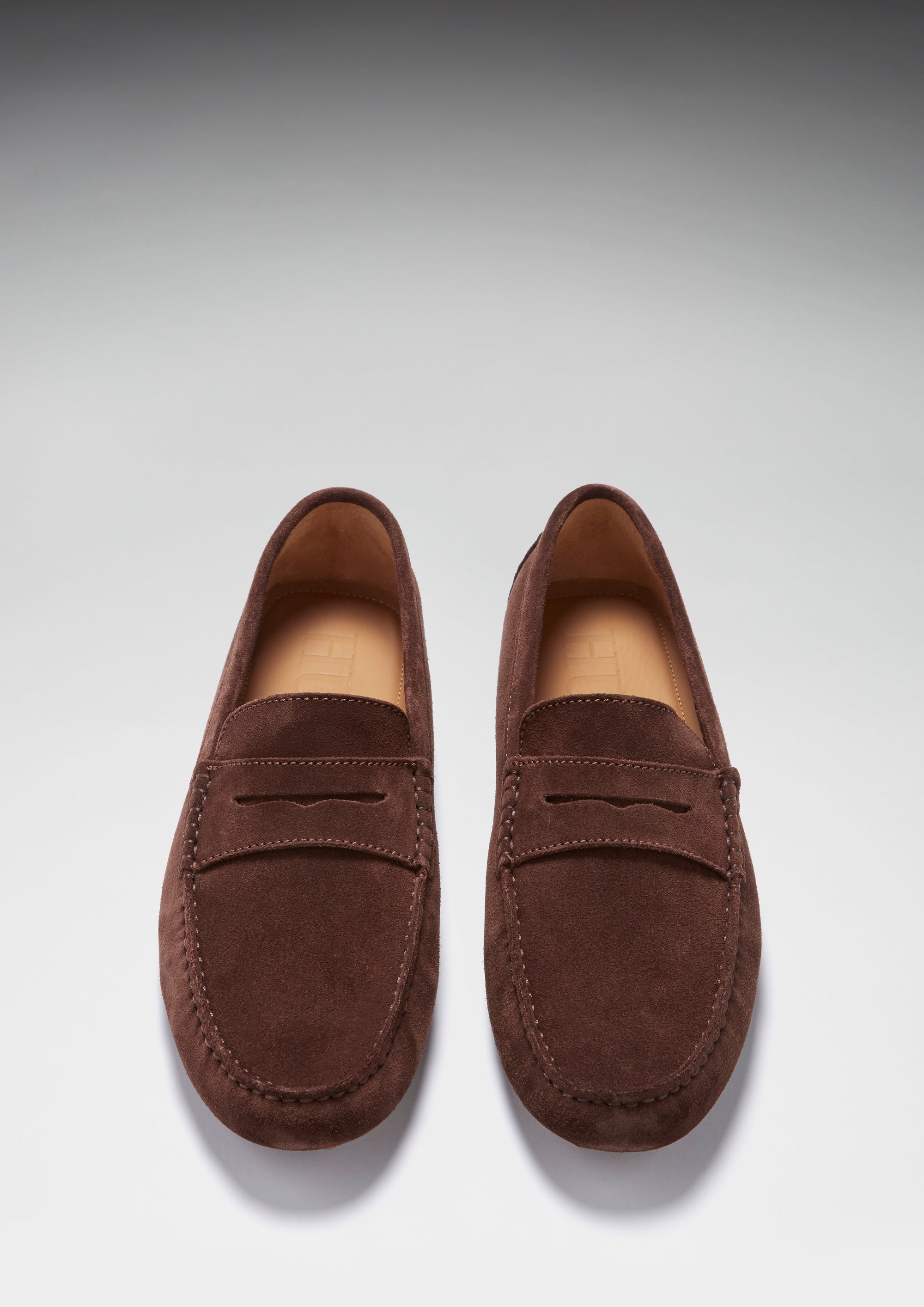 Penny Driving Loafers, brown suede