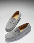 Penny Driving Loafers, dove grey suede