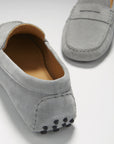 Penny Driving Loafers, dove grey suede