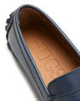 Tyre Sole Penny Driving Loafers, french navy leather