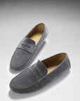 Penny Driving Loafers, slate grey suede