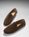 Driving Loafers, brown suede