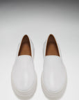 Slip-on Sneakers, white leather