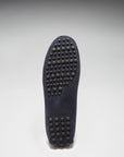 Tasselled Driving Loafers, navy blue suede