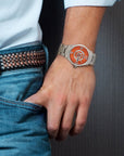 The Brix+Bailey Simmonds Watch Form 6 Orange Mens Wrist Watch
