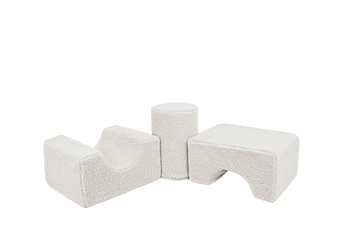 MeowBaby® Bearly Shape Set with 3 Elements - Ecru