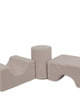 MeowBaby® Bearly Shape Set with 3 Elements - Gray