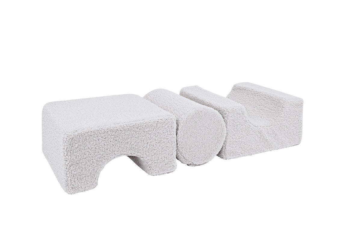 MeowBaby® Bearly Shape Set with 3 Elements - White