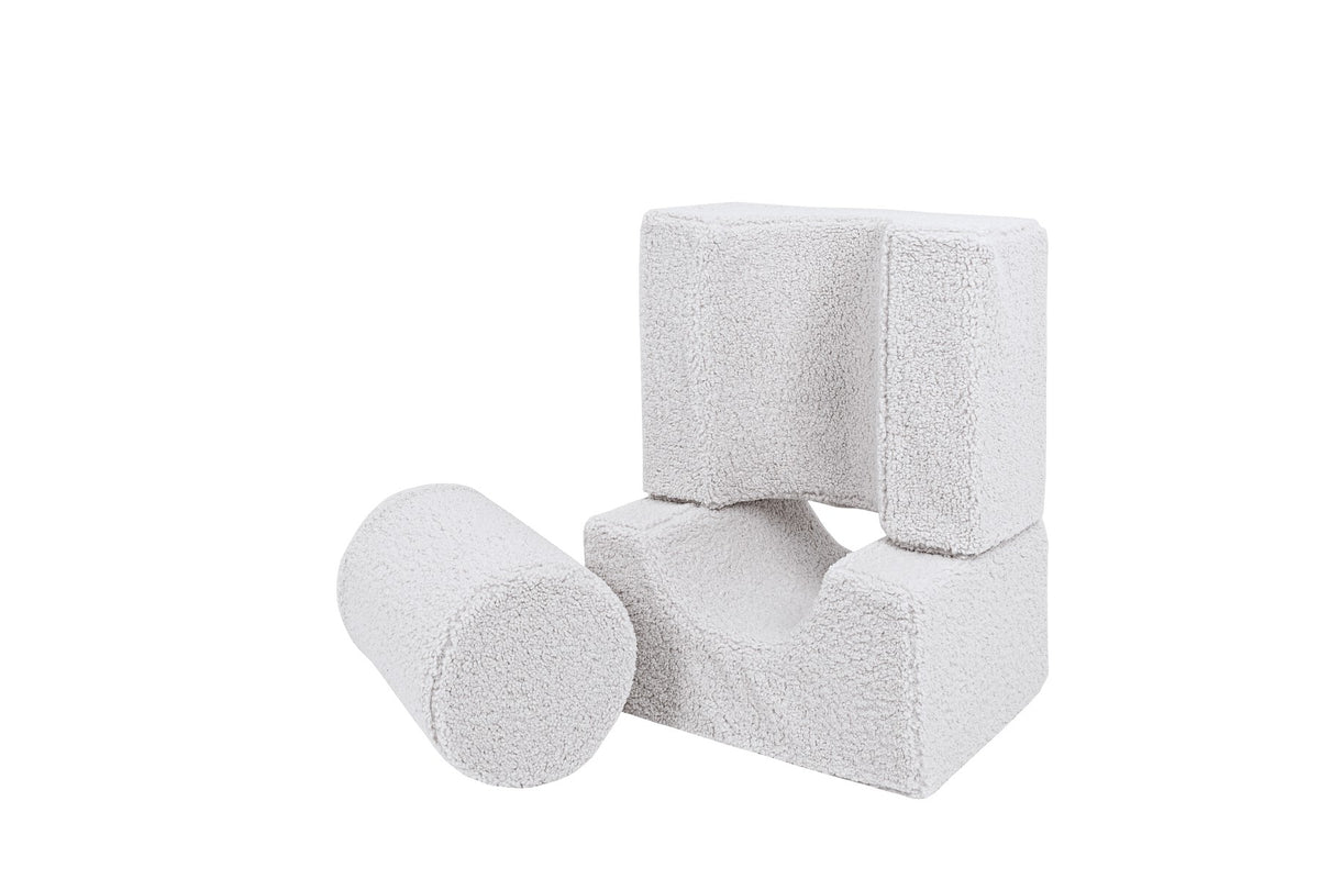 MeowBaby® Bearly Shape Set with 3 Elements - White