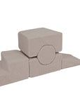 MeowBaby® Bearly Shape Set with 5 Elements - Gray
