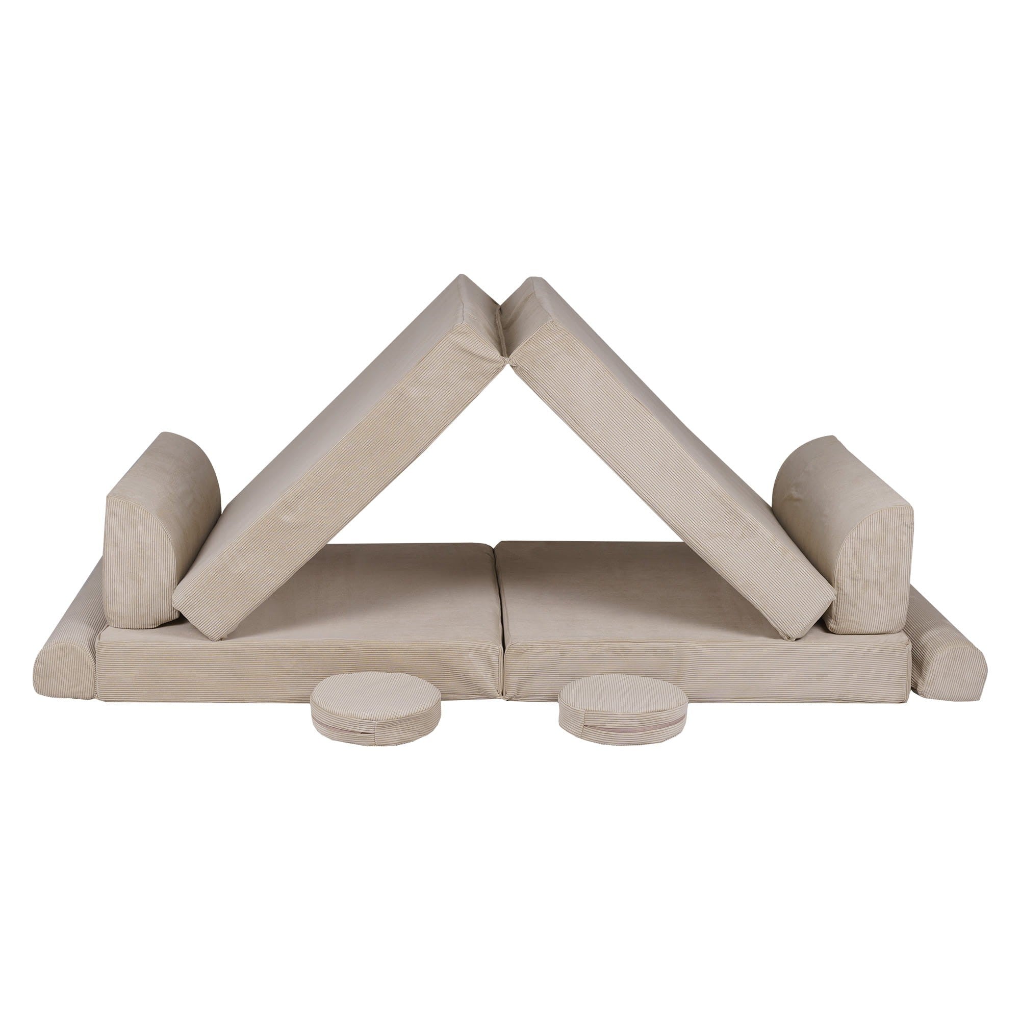 Large Slimcord Sofa in Ecru for Children