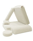 MeowBaby® Modular Children's Chair - 5 Elements, Bearly Cream