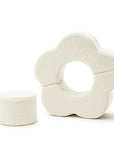 MeowBaby® Foam Flower Shape Set, 3 Elements, Bearly Cream