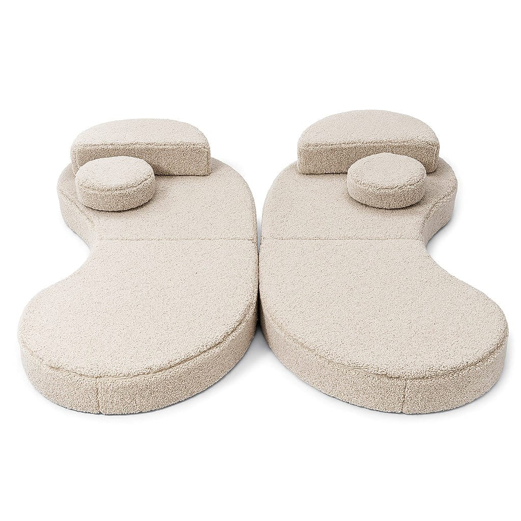 Modular Kids Sofa Coccolo in Bearly Light Gray