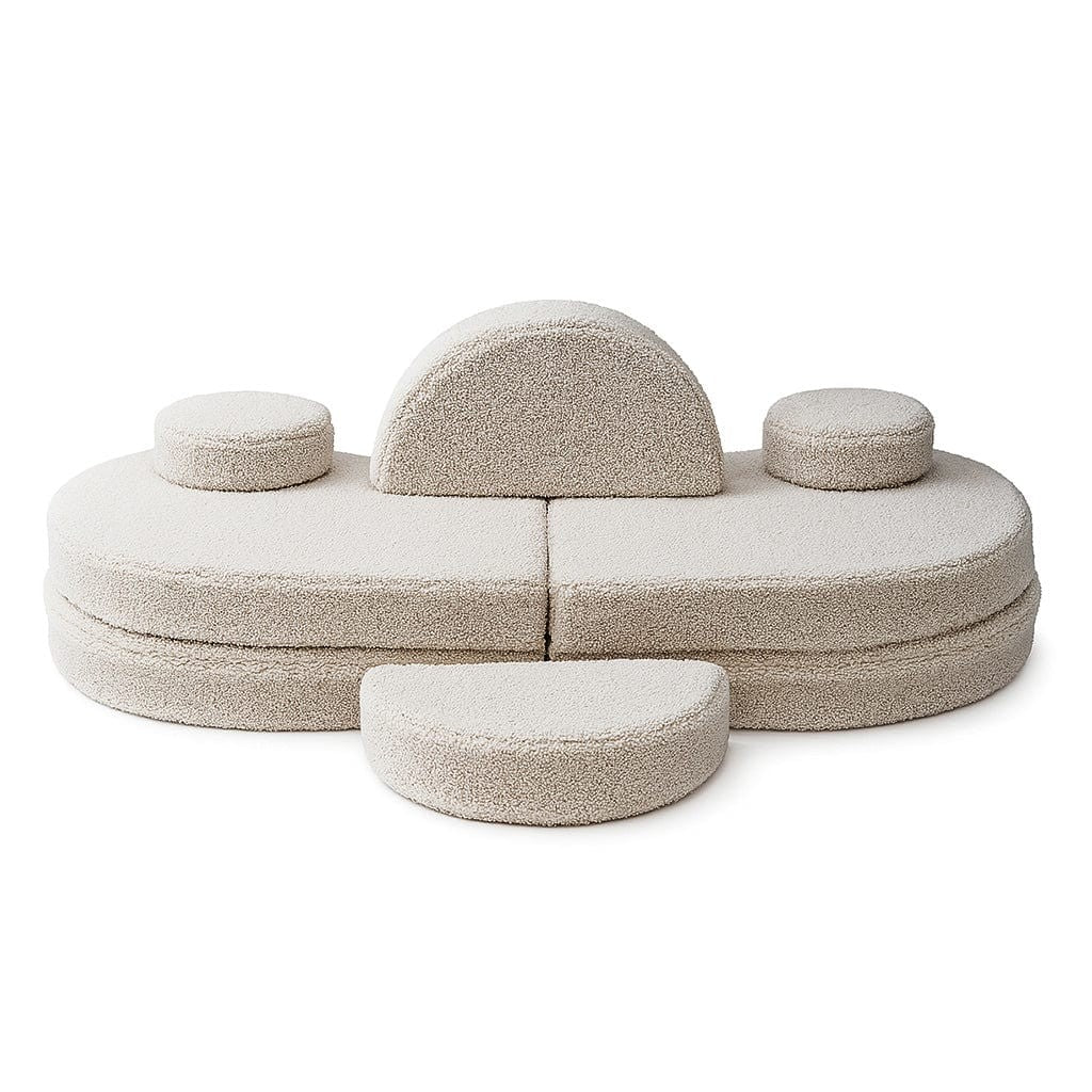 Modular Kids Sofa Coccolo in Bearly Light Gray