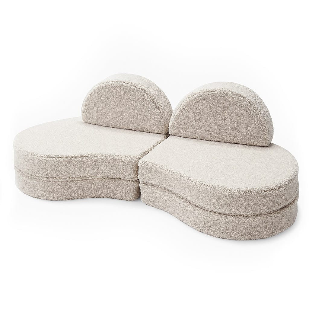Modular Kids Sofa Coccolo in Bearly Light Gray