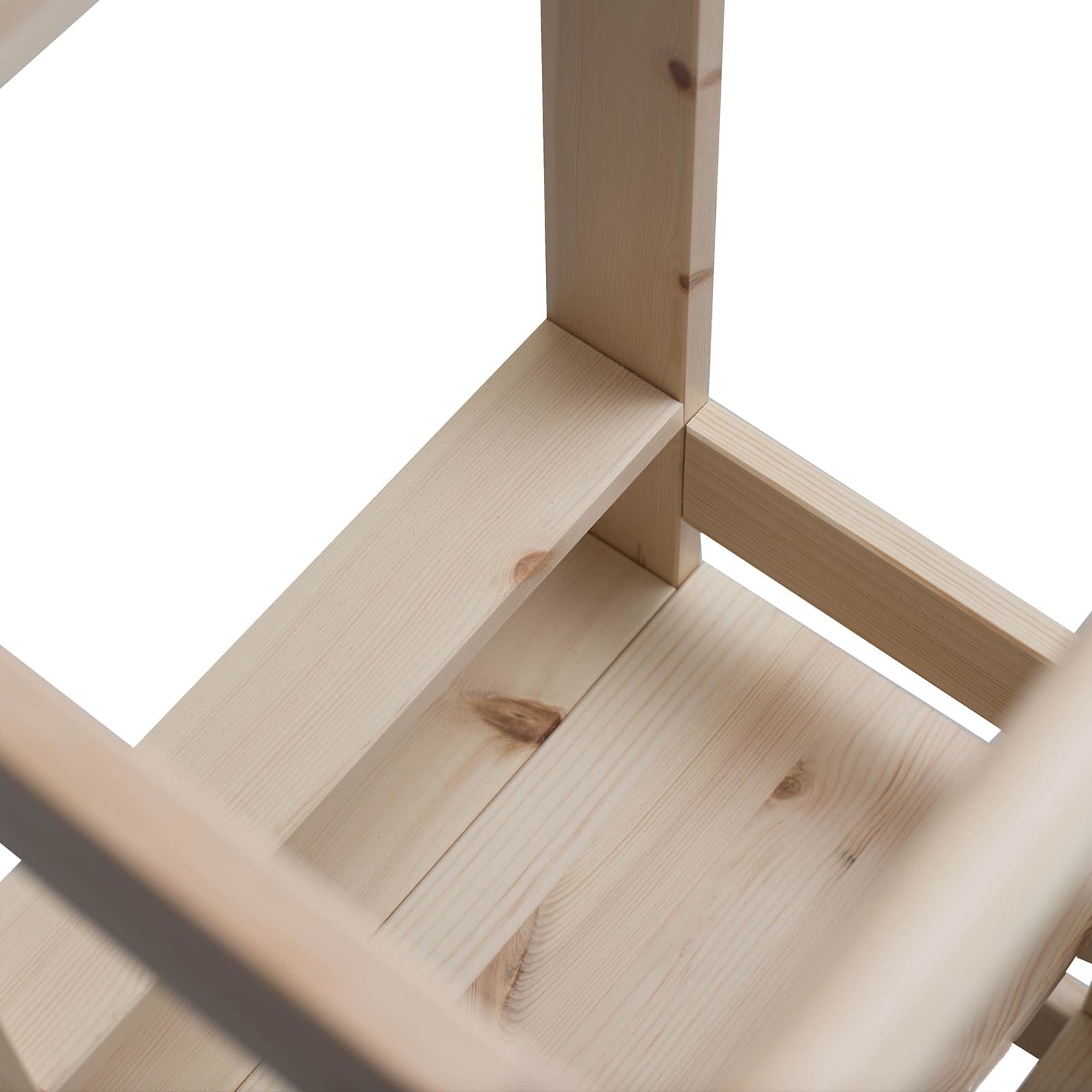 Natural Wooden Kitchen Helper Stool for Children