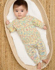 Space-Dye Organic Cotton Knitted Baby & Kids Jogging Trouser