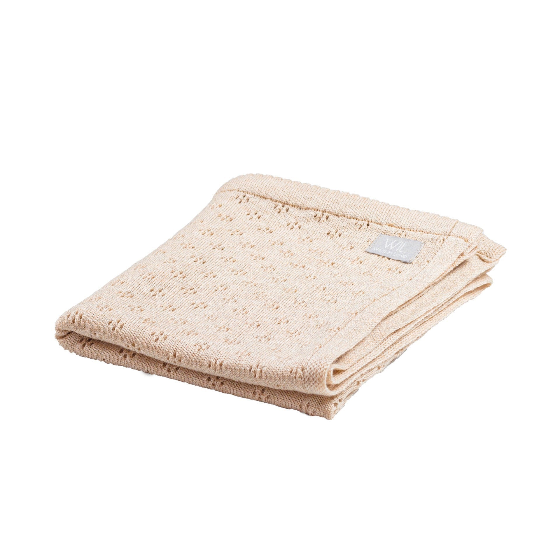 Merino Wool Baby Blanket Love
