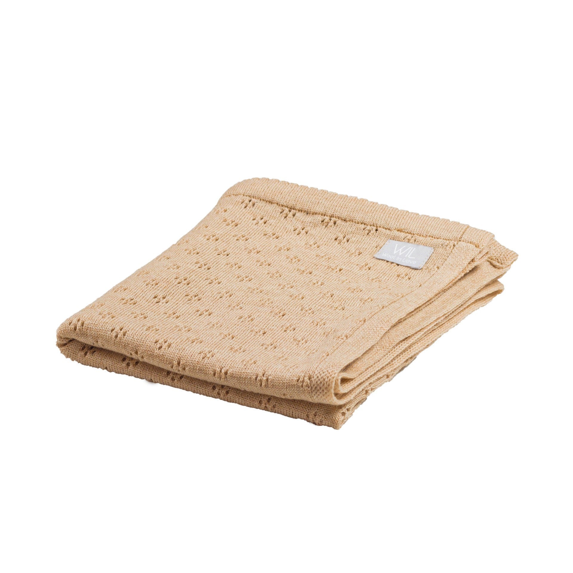 Merino Wool Baby Blanket Love