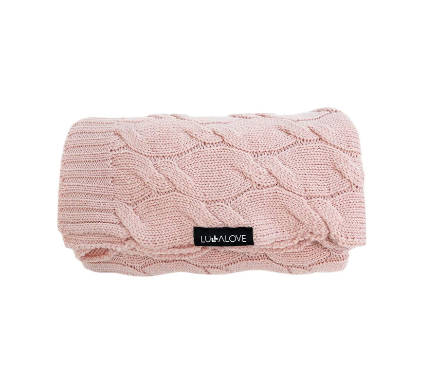 Merino Wool Baby Blanket - Powder pink