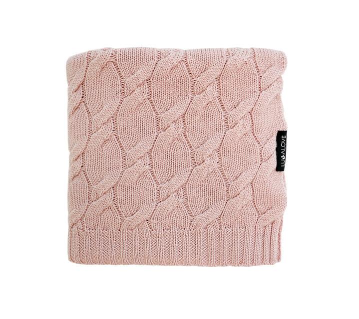 Merino Wool Baby Blanket - Powder pink