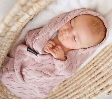 100% Natural Merino Wool Baby Blanket - Soft, Warm & Hypoallergenic by Lullalove UK at brixbailey.com