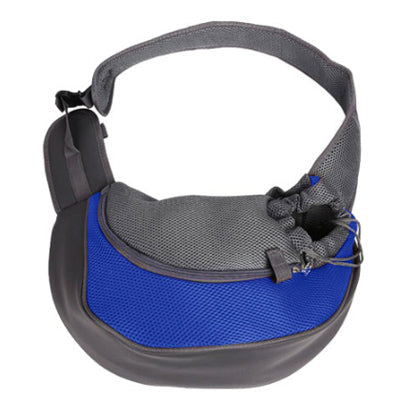 Small Dog Carrier Messenger Style Blue & Grey 2 Sizes