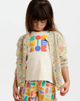 Space-Dye Organic Cotton Baby & Kids Cardigan- Meteor