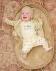 Space-Dye Organic Cotton Baby & Kids Cardigan- Meteor
