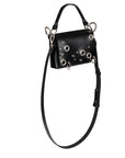 Studded Top Grain Leather Bag with Adjustable Strap
