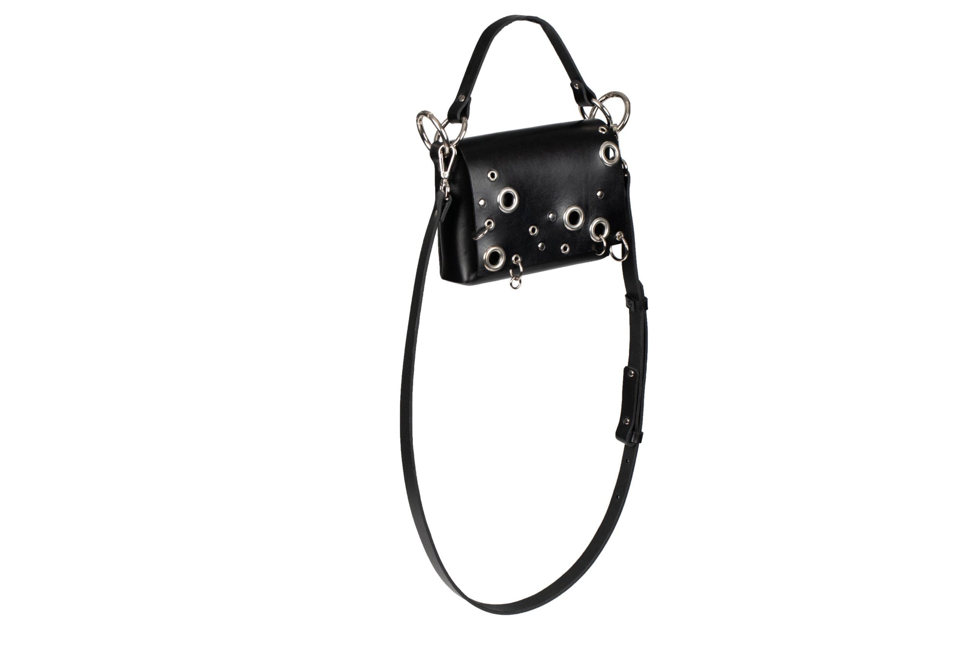 Studded Top Grain Leather Bag by PYKOK – Chic &amp; Durable by PYKOK at brixbailey.com
