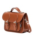 Handmade Leather Micro Satchel - Chestnut