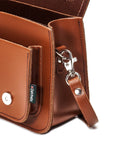 Handmade Leather Micro Satchel - Chestnut