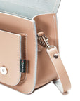 Handmade Leather Micro Satchel - Iced Coffee