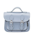 Handmade Leather Micro Satchel - Lilac Grey