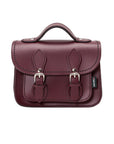 Handmade Leather Micro Satchel - Marsala Red