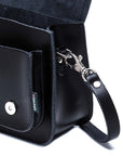 Handmade Leather Micro Satchel - Navy