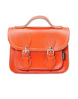 Handmade Leather Micro Satchel - Orange