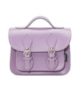 Handmade Leather Micro Satchel - Pastel Violet