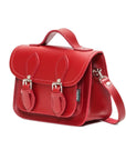Handmade Leather Micro Satchel - Red