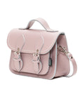 Handmade Leather Micro Satchel - Rose Quartz