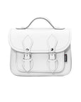 Handmade Leather Micro Satchel - White