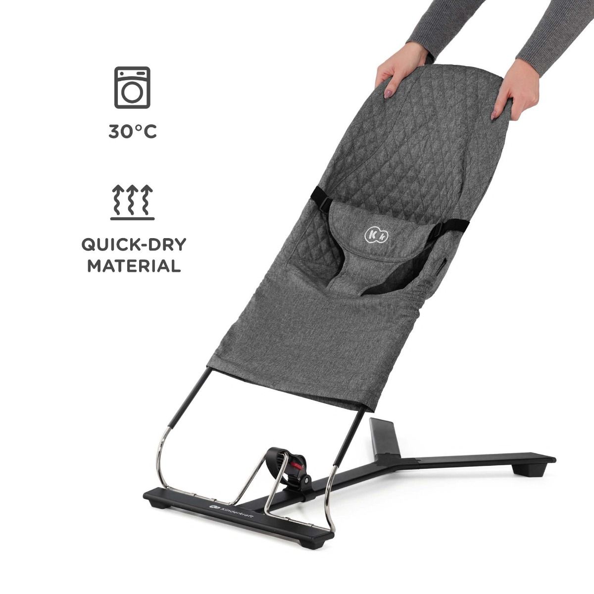 MIMI Minimalist Baby Bouncer-Rocker – Soothing &amp; Safe by Kinderkraft at www.brixbailey.com
