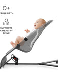 MIMI Minimalist Baby Bouncer-Rocker – Safe & Soothing by Kinderkraft at www.brixbailey.com