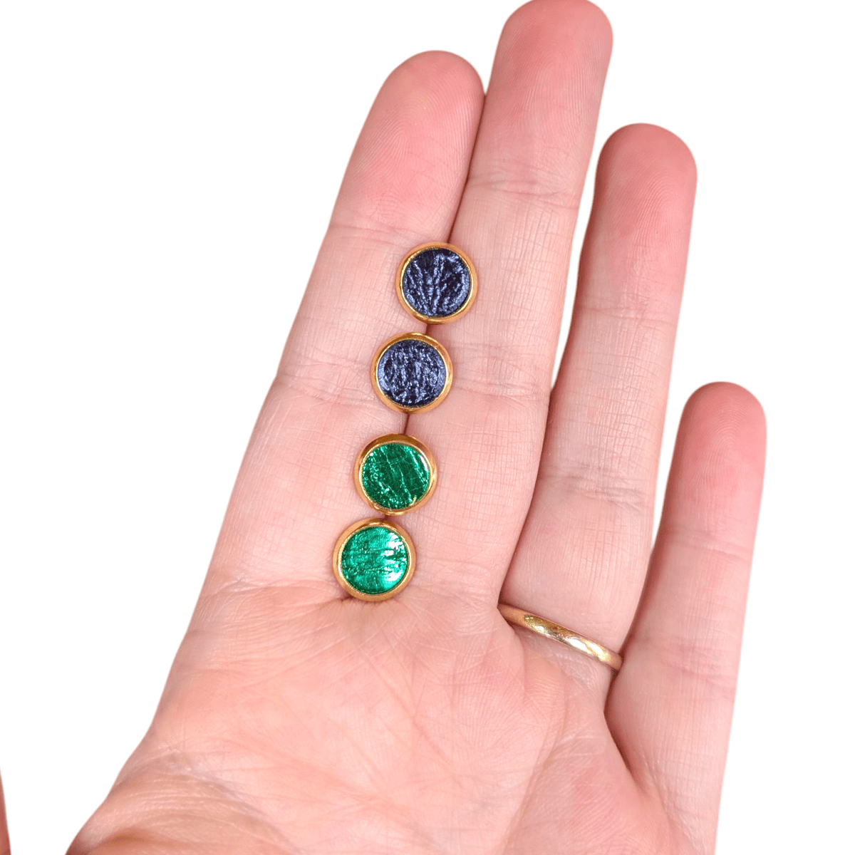 Mini cork stud earrings