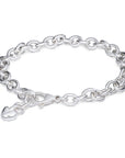 Mini Lifetime Silver Heart Charm Bracelet