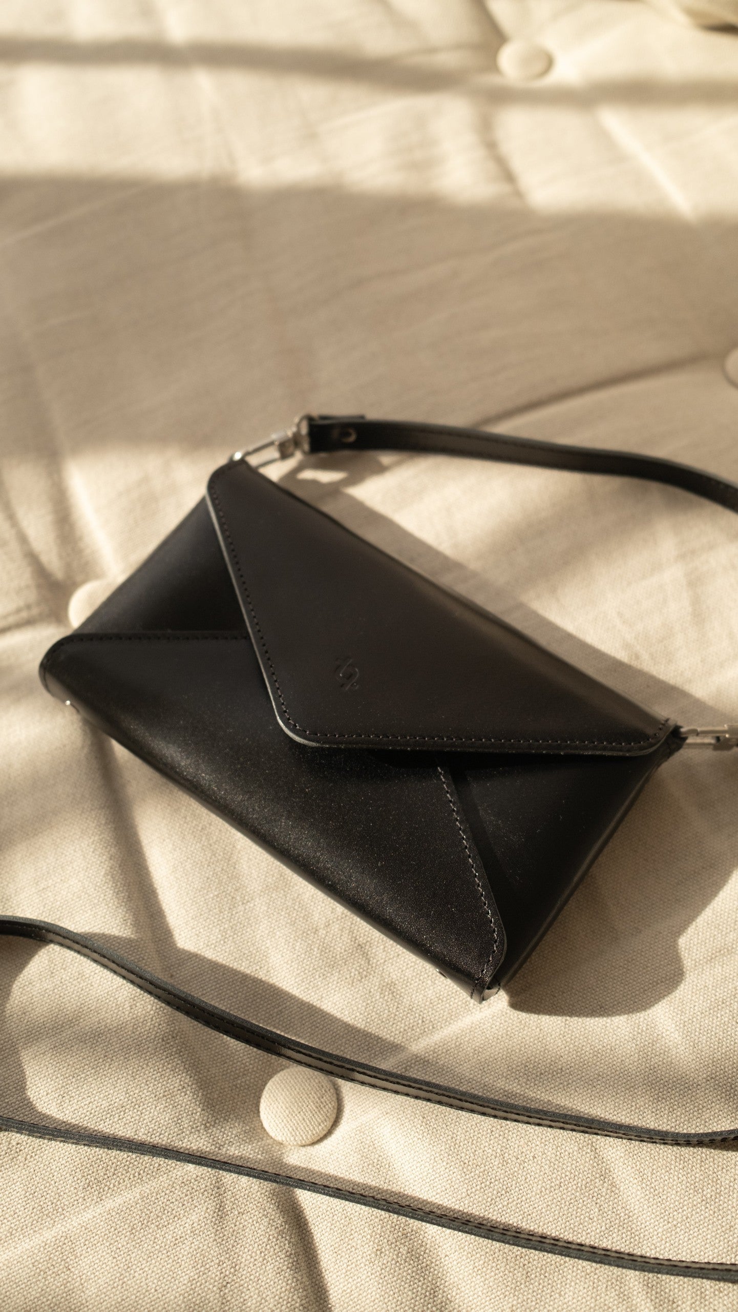 Sleek Mini Model Clutch in Black
