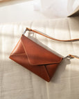 Chic Cognac Mini Clutch Bag