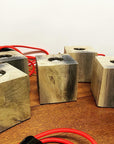 Mini oak cube lamp